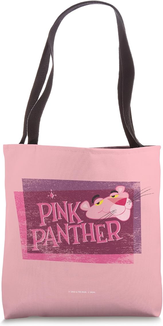 Pink Panther Distressed Tote Bag