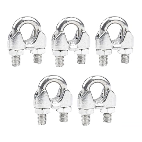 M2-M32 Halat Kelepçesi, Kablo Klip Kelepçeleri, U Cıvata Kelepçesi(M3 5pcs)