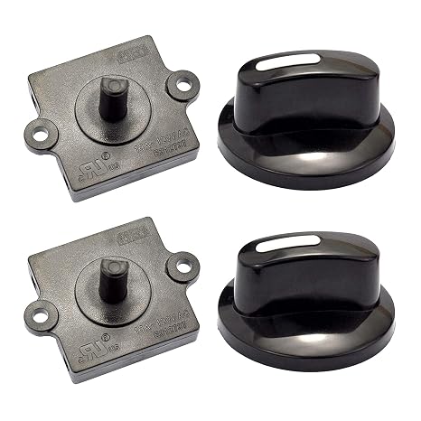 Rotary Switch 4-Position 3-Speed 13A-125V 10A-250V Fan Heater Speed Selector, 2pcs (Type B)