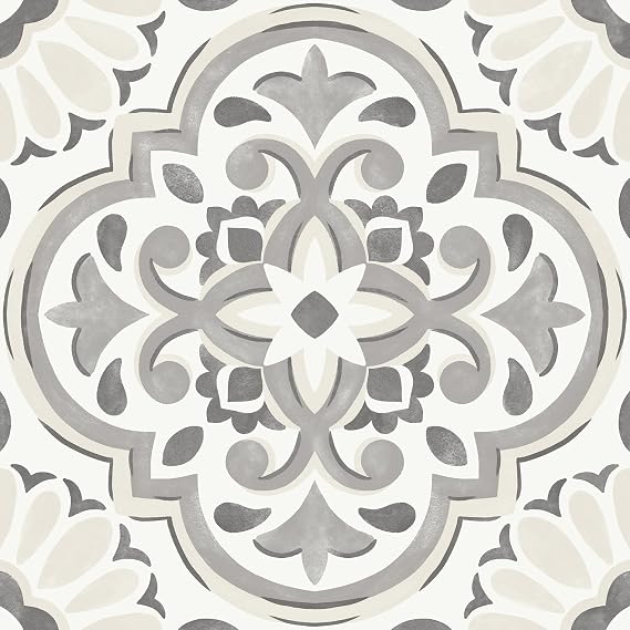 FloorPops Gray Massimo Peel & Stick Floor Tiles, FP3988