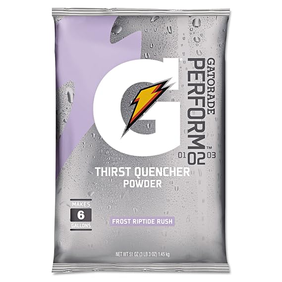 Gatorade Original Powdered Drink Mix, Riptide Rush, 51oz Packets, 14/Carton