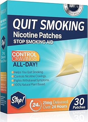 Fekux Quit Smoking Patches Step 1-21 mg, 30 Count Quit Smoking Aids Patches, Easy & Effective Helps Quit Smoking, Stop Smoking Aids That Work