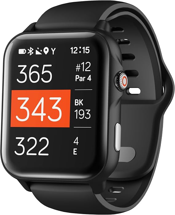 NAVO W1 Golf GPS Watch Front, Middle & Back Distances, Hazard Tracking, No Subscription