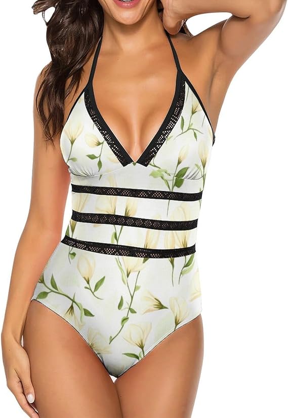 Women's One Piece Swimsuit V Neck Monokini
