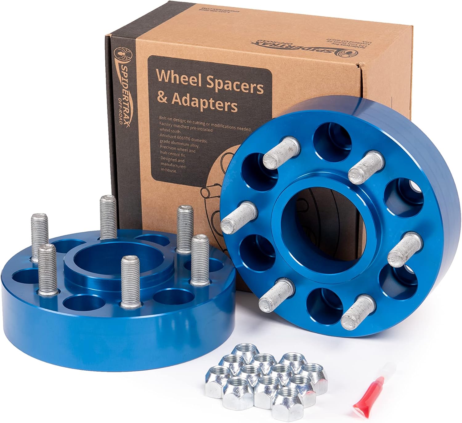 Spidertrax WHS028 Blue Wheel Spacer Kit