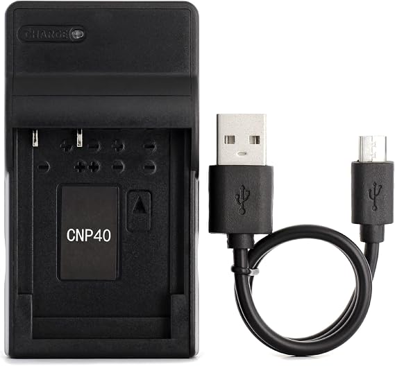 Norifon NP-40 USB Charger for Casio Exilim EX-FC100, EX-FC150