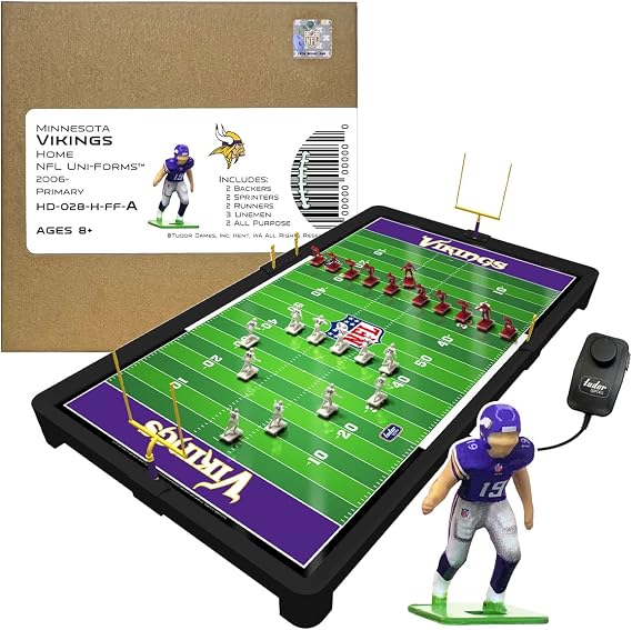 Tudor Games Minnesota Vikings NFL Electric Football Set