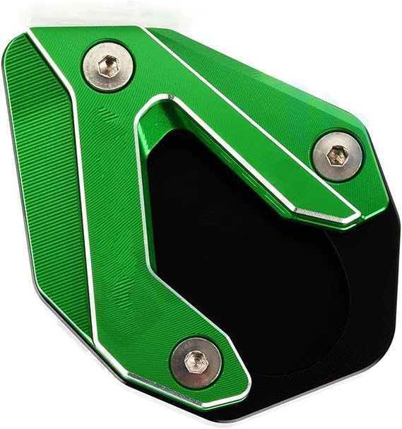 Motorcycle Side Stand For Kawasaki For VERSYS 1000 SE 2019 2020 2021 2022 Motorcycle CNC Kickstand Foot Side Stand Extension Pad Support Plate Enlarge(Green)