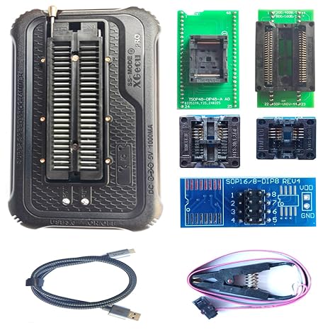 T76 Programmer 5 Adapters Compatible with XGecu T56 T48 Replacement ISP Chip PIC NAND Flash EMMC Bios AVR MCU SPI Nor Tester Clip Socket IC Reader Writer