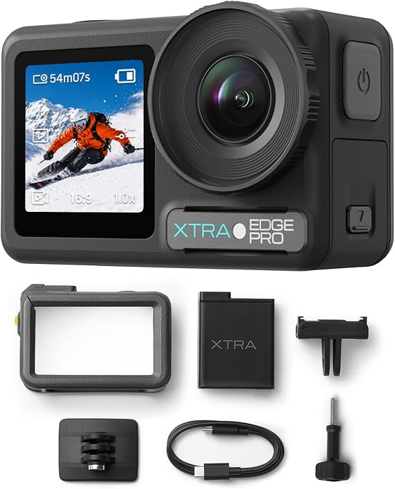 Pro Action Camera, 1/1.3'' Sensor Vlogging Camera