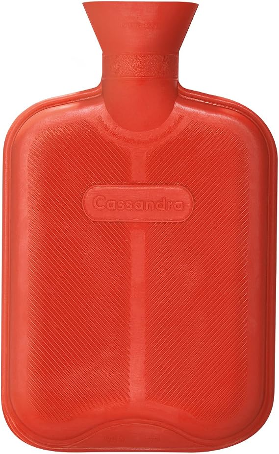 Cassandra Hot Water Bottle, Ribbed Surface On One Side, 1.8 Litre, Colour Received Varies