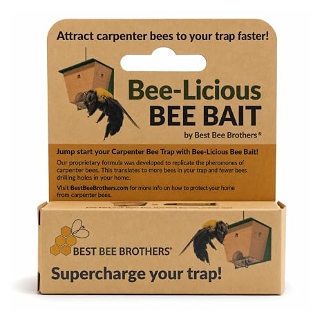 Best Bee Brothers Bee-Licious All-Natural Carpenter Bee Lure, 10 mL, 1-Pack