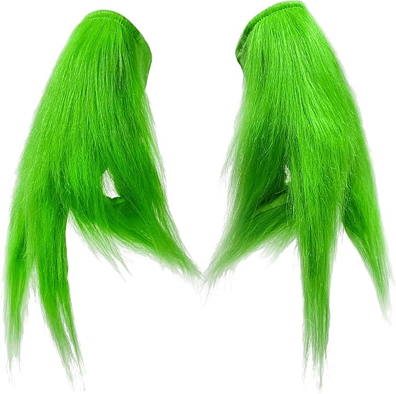 Green Monster Gloves Green Furry Hand Gloves for Adult