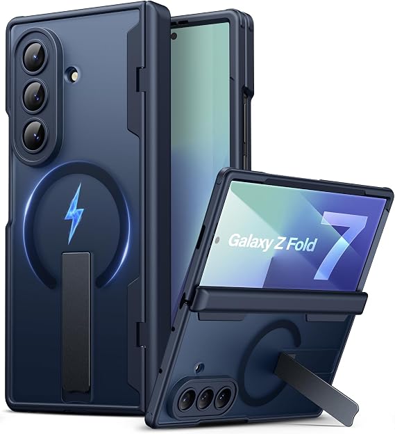 Samsung Galaxy Z Fold 7 Case with Stand - Black
