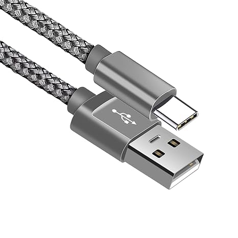 USB C Charger Cable, USB Type C Fast Charging Cable Lead- Nylon Braided USB C Sync Cable for S23/S22/S21/S20/S10, A13/A12 A32, Sony, HTC,Huawei etc (1 Meter)