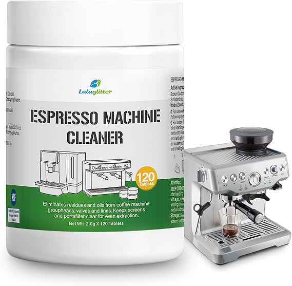 Espresso Machine Cleaning Tablets Coffee Maker Oil Remover 120Tab Universal