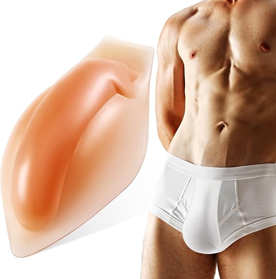 Threlaco Mens Bulge Enhancing Underwear Silicone Inserts
