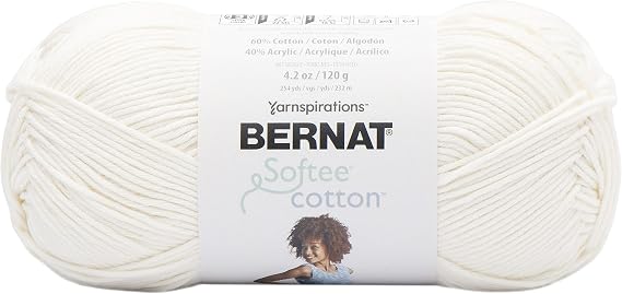 Bernat Softee Cotton Yarn for Crocheting Soft, Cotton