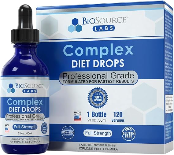 BioSource Labs Complex Diet Drops Liquid Supplement, 2 fl oz, 30-Day Supply