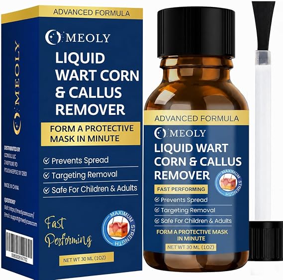 MEOLY Fast-Acting Wart Remover: Salicylic Acid Wart Remover for Plantar Wart, Corn Fast-Acting for Men and Women 30 ML