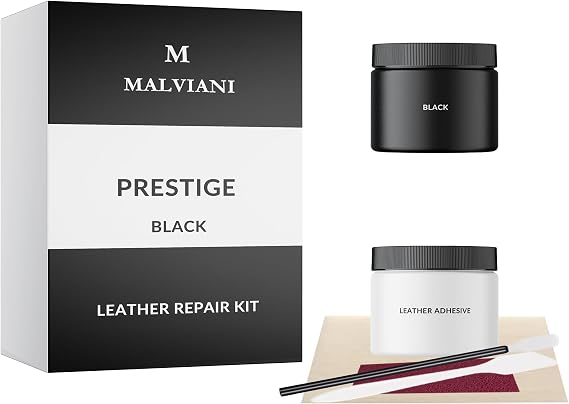 Leather Repair Kit - Black - Restore Couch, Furniture, Car Seat, Sofa, Chair & Bag