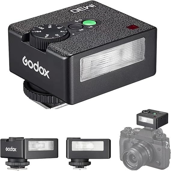 Godox iM30 Mini Flash Speedlite,Camera Flash GN15 with 7 Levels Flash Power,CCT 6500K±200K with S1/S2 Optical Control for Canon Fuji Sony Nikon DSLR Cameras with Hot Shoe
