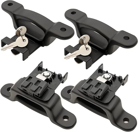 LEIMO KPARTS F150 F250 F350 Boxlink Tie Down Anchors Cleats Bed Tie Downs for Ford 2015-2021, Replaces for Ford FL3Z-99000A64-B Bed Cleats Box Link Kit (4 Pack)