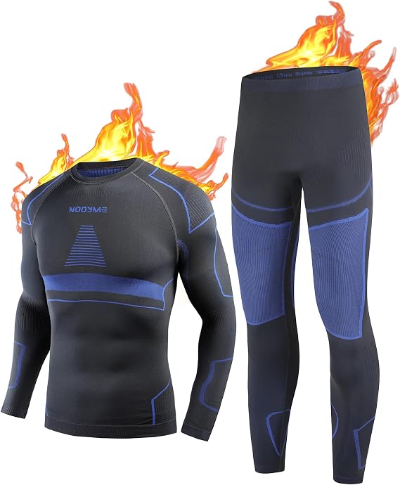 NOOYME Thermal Underwear Long Johns for Men - Long Underwear Base Layer for Cold Weather