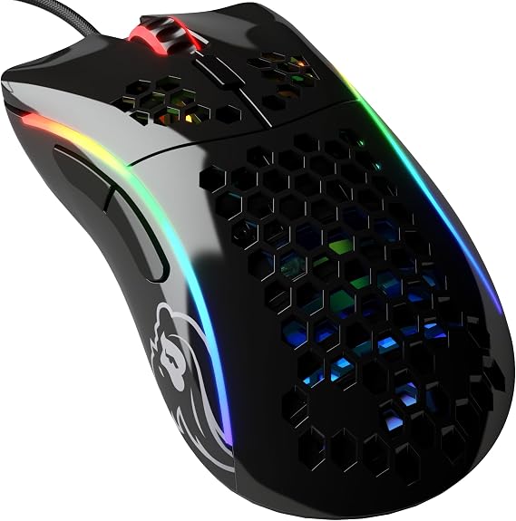 GLORIOUS Model D- Wired Gaming Mouse (Glossy Black)