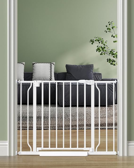 Baby Gate Auto Close, 29"-40" Dog Gate Indoor for Stairs & Doorways