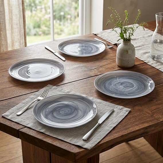 Red Pomegranate NUAGE 8" Salad Plate Graphite