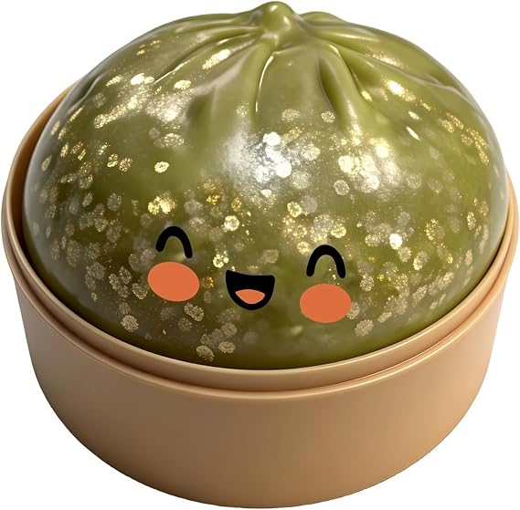 Giant Dumpling Squishys - Colorful Dumpling Stress Fidget, Squishys Dumplings Toy Giant Mystery, Cute Soft Glitter Calming For Relaxation Boys Girls Children Adults Students Home Office Classroom (B)