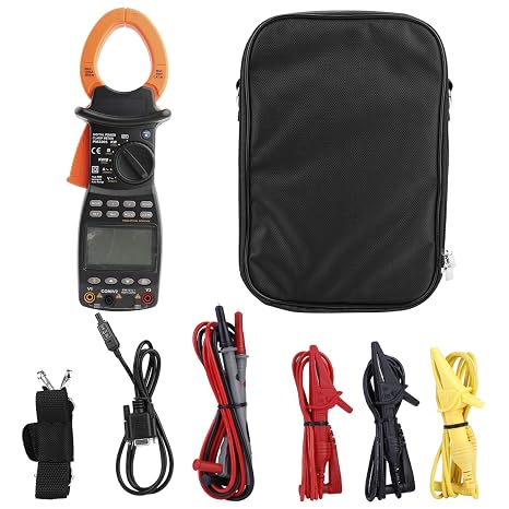 PEAKMETER MS2205 Threephase Clamp Meter Multifunction Harmonic Power Tester Handheld Intelligent Digital Current Power Testing Tool for OnSite Power Equipment Measurement