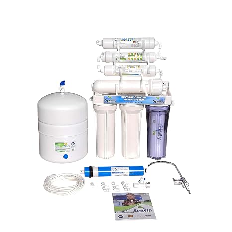 Spring Water Ters Ozmoz (RO) 11 Aşamalı Açık Kasa Su Arıtma Cihazı, 8 Litre Kapasiteli