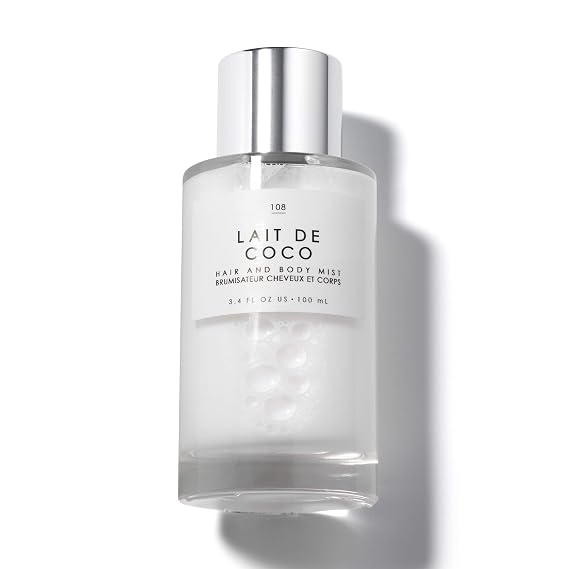 Le Monde Gourmand Lait de Coco Hair & Body Spray Mist - Bergamot, Vanilla, Coconut Fragrance Notes- 3.4oz (100ml)