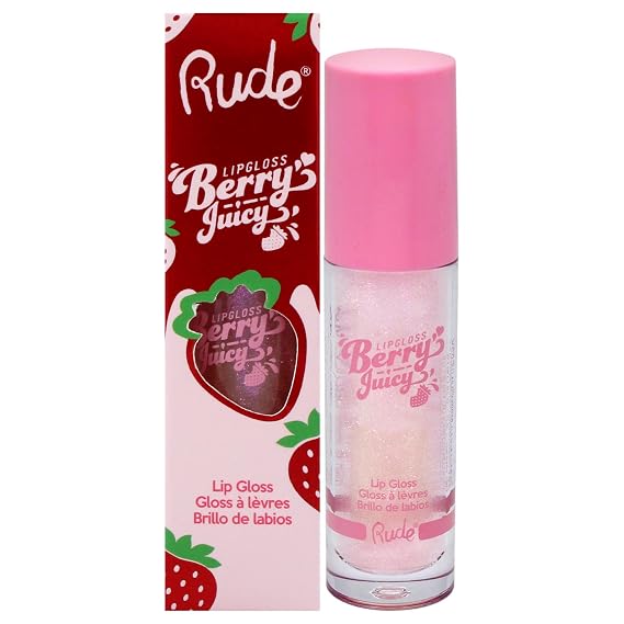 Berry Juicy Lip Gloss - Crystalize by Rude Cosmetics for Women - 0.14 oz Lip Gloss