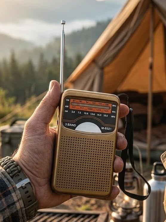 Şarjlı Cep Radyosu 3 Bant FM AM SW DSP Çipli Pilsiz Şarj Edilebilir El Radyosu