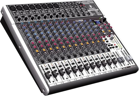 Behringer XENYX X2222USB Premium 22-Input 2/2-Bus Mixer with XENYX Mic Preamps and Compressors, British EQ, 24-Bit Multi-FX Processor and USB/Audio Interface