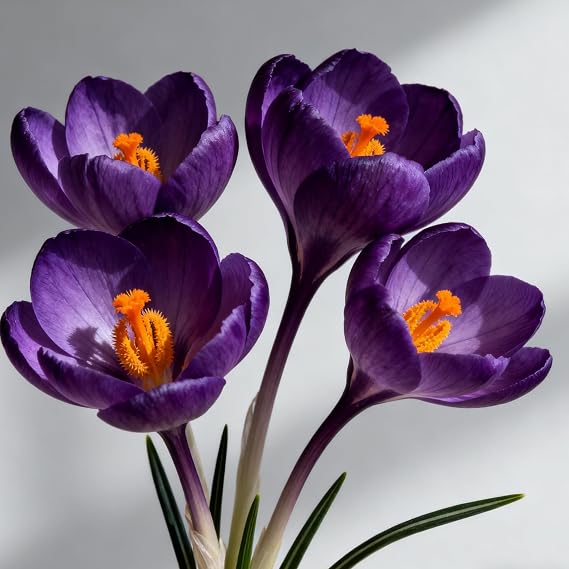Autumn Crocus Bulbs – Saffron-Producing, Low Maintenance, Ideal for Borders, Beds, and Containers，Hardy Perennial, Excellent Display-4bulbs-D