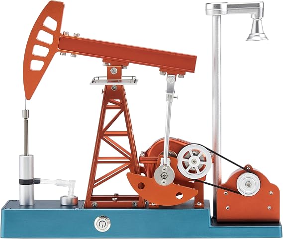 TECHING Motorized Metal Oil Pump Jack Model Kit, 219 Parts