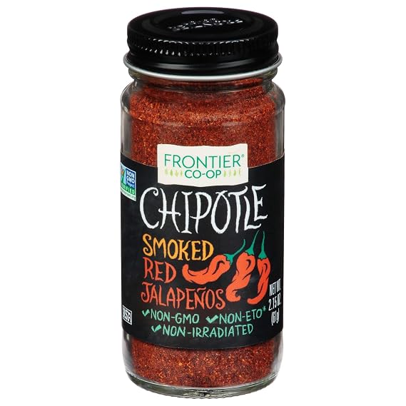 Frontier Co-op Ground Chipotle Pepper, Chipotle Powder Seasoning | 2.15 Ounce (Pack of 1)