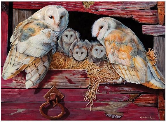 Cobble Hill Barn Owls 1000 Piece Jigsaw Puzzle