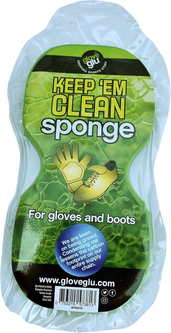 Gloveglu Keep 'EM Clean Sponge | Premium Quality | Microcell Confined | Ergonomic | Deep Cleaning | Dual-Purpose | Green Colored | 0.12 Grams weighed