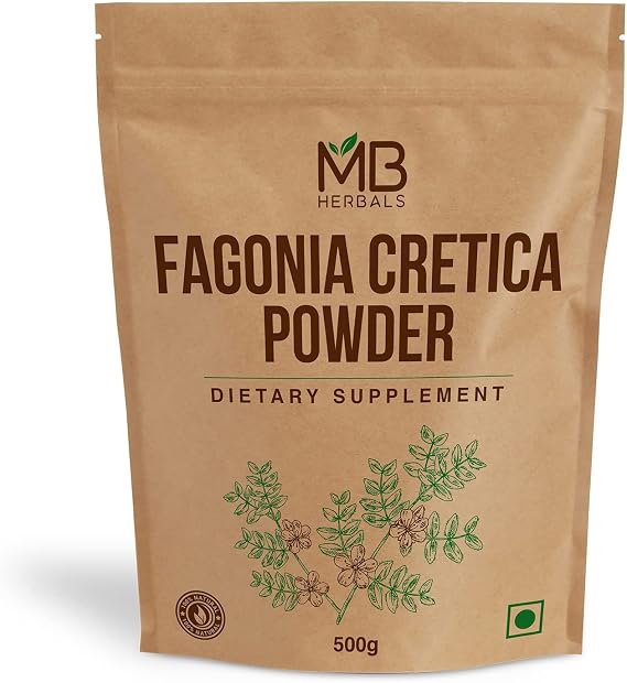MB Herbals Fagonia cretica Powder 500 Gram | 1.10 lb | Dhamasa | Virgin's Mantle Herb Powder