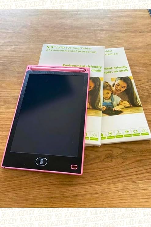 grafik digital çocuk yazı tahtası çizim tableti lcd 8.5 ınc Pembe