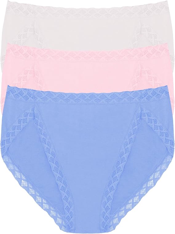 Natori Women's Pima Bliss French Cut Briefs 3 Pack
