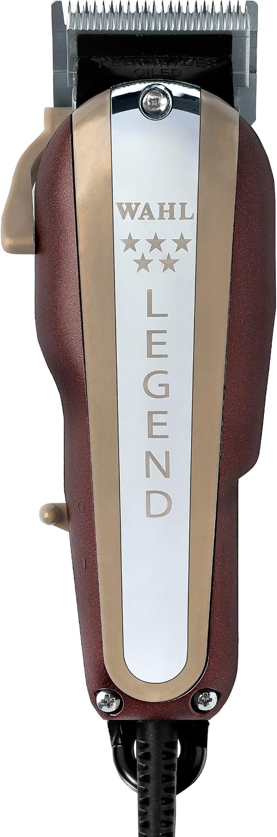 Wahl 5 Star Legend, Professional Hair Clippers, Pro Haircutting Kit, Adjustable Taper Lever, Crunch Blade, Wedge Blades, Corded, Barbers Supplies, Red