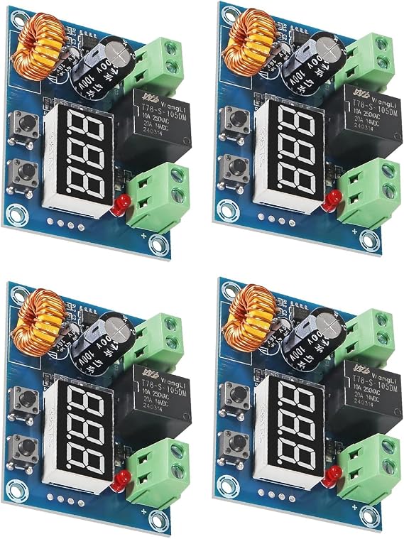 4PCS 12V-36V DC Voltage Protection Modules XH-M609 Over-Discharge Circuit Protection Module Digital Low Voltage Protector Disconnect Switch Protection Module