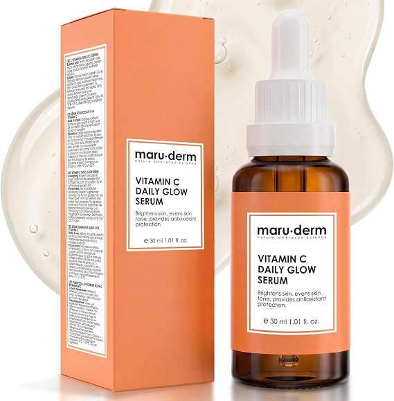 Maruderm C Vitamini ve Peptit Aydınlatıcı Cilt Bakım Serumu – Canlılık ve Ton Eşitliği Görünümü Destekleyici Yüz Serumu,%10 Sodyum Askorbil Fosfat ile, 30 ML