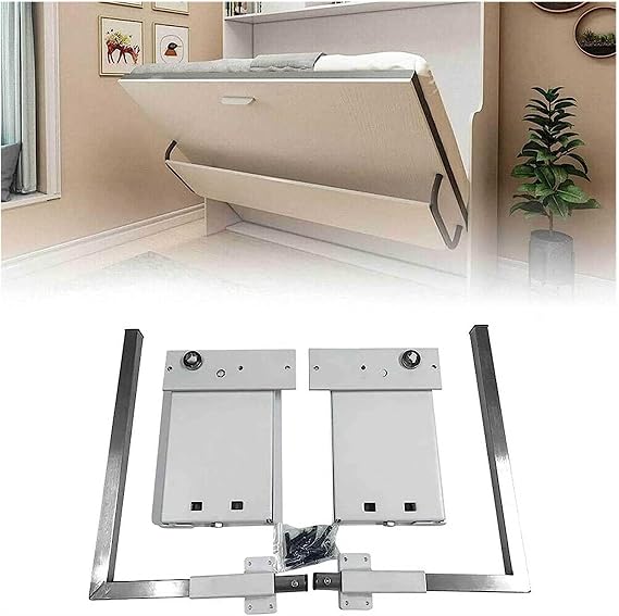 DIY Wall Bed Springs Mechanism Hardware Kit,5 Springs Wall Bed Mechanism Space Saving High Load Vertical Fold,Wall Bed Kit,for Queen Twin King Size Bed